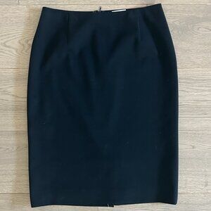 Jigsaw Black Pencil Skirt Womens US 6 UK 10 Classic Work Office Knee Length